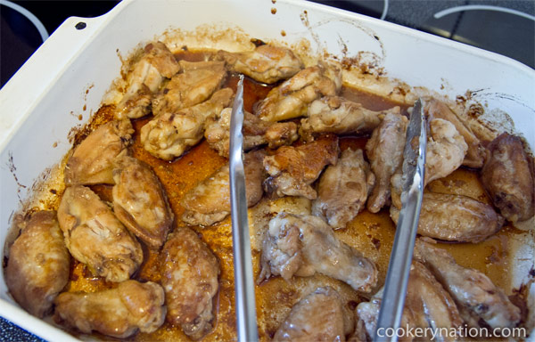 Bake for 25 - 30 minutes (or until a meat thermometer reads 165 °F). Turn the chicken halfway through cooking.