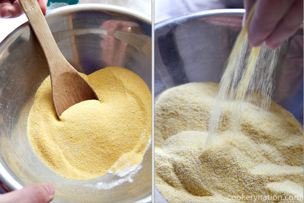 It is important that their are no clumps of baking powder or soda. I like to hand mix it to find any and break them up.