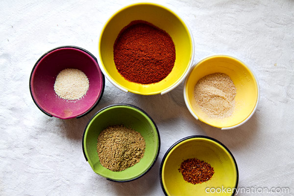 Combine all ingredients and mix well. Transfer to a clean spice container. To keep it fresh, store in a cupboard or drawer away from direct sunlight or heat.