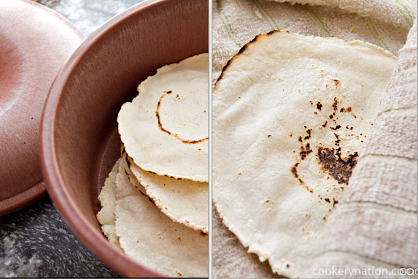 Remove from pan and place in a tortilla warmer or wrap in a clean tea towel. This will keep them warm and soften them.