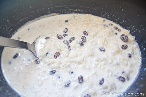 When the resting time is done, it will look a bit watery. But, it will all combine nicely once it is stirred.